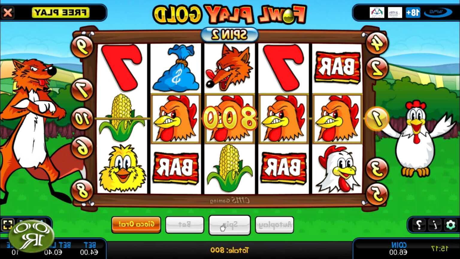 Giochi slot machine gratis gallina